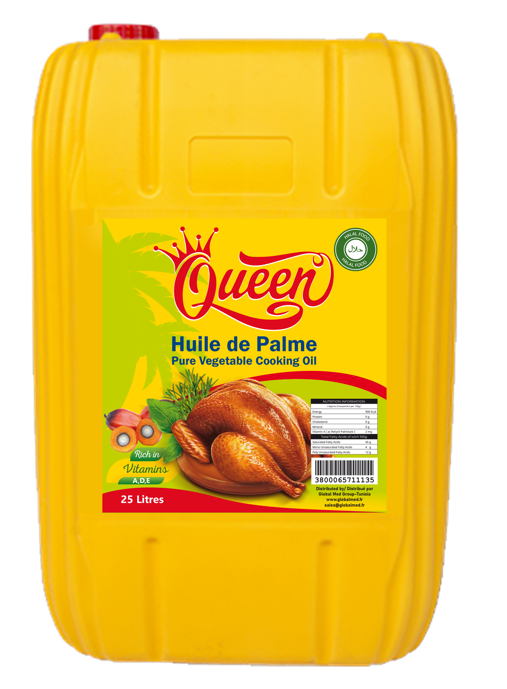 PALM OIL 25 YELLOW JERRYCAN